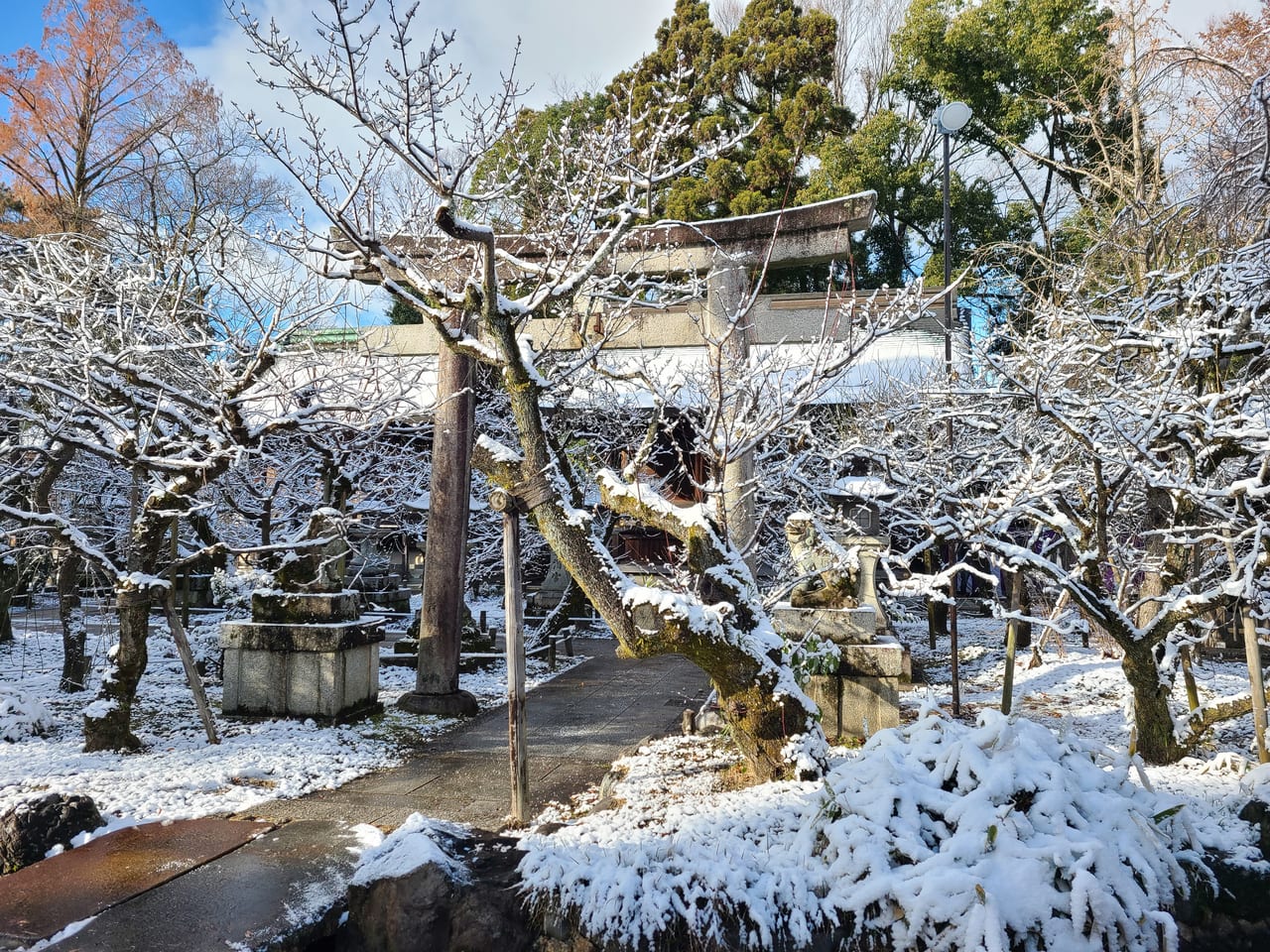 北野天神雪化粧