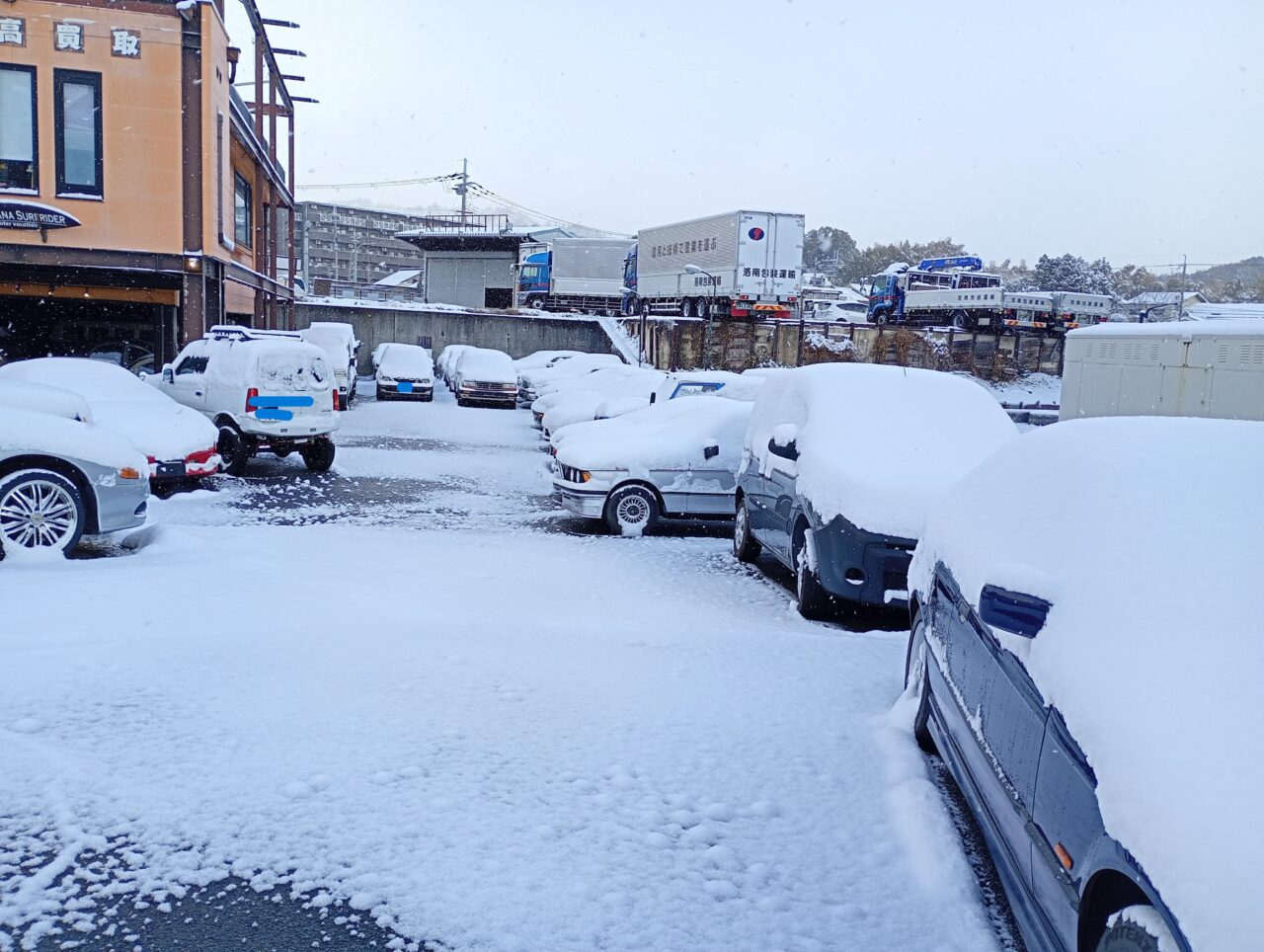 京都市西京区】記録的大雪で西山山麓の交通網マヒ 縦貫道・国道9号線で